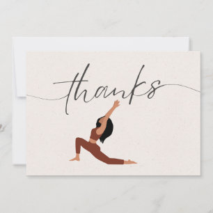 Yoga Position Thank You Card