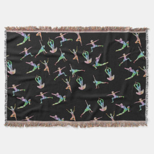 Yoga Positions Throw Blanket