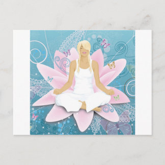 yoga postcard
