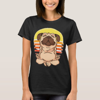 Yoga Pug Dog Meditation T-Shirt