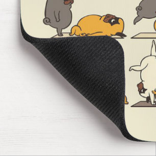 Yoga Pug Funny Great Gift for Your Laptop Mouse Pad