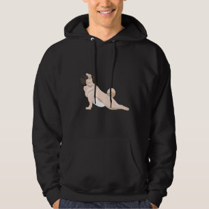 Yoga Pug Meditation Yogi Pug Yoga Team Hoodie