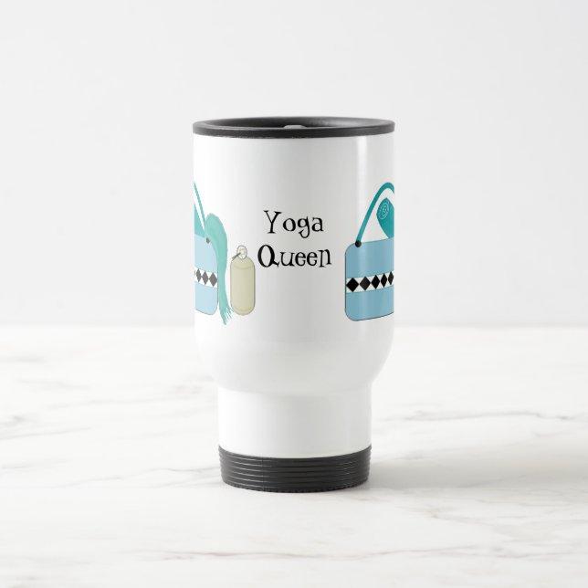 Yoga Queen Yoga Gear Design Travel Mug (Center)