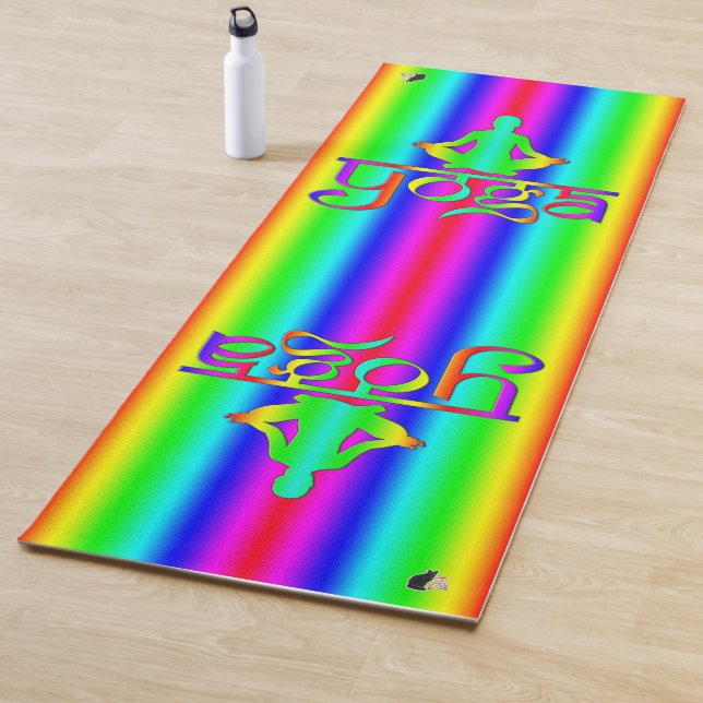 Yoga Rainbow Intentions Yoga Mat (In Situ)