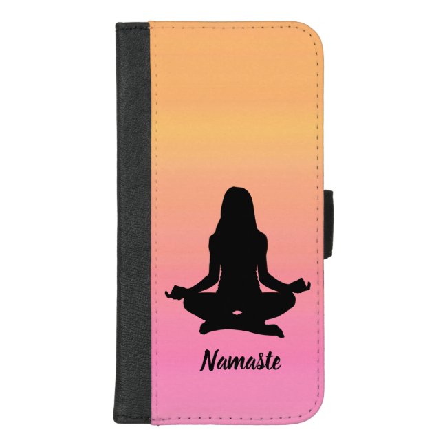 Yoga Rainbow Sunset iPhone 8/7 Plus Wallet Case