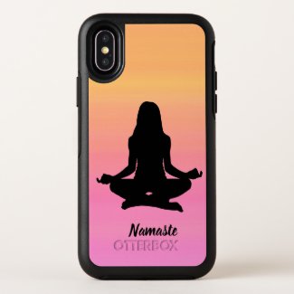 Yoga Rainbow Sunset  Pink OtterBox iPhone X Case