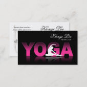 Yoga Reflections, Yoga Instructor, Yoga Class Business Card (Front/Back)