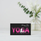 Yoga Reflections, Yoga Instructor, Yoga Class Business Card (Standing Front)