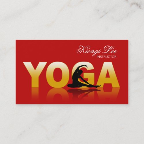 Yoga Reflections Yoga Instructor Yoga Class Business Card