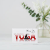 Yoga Reflections, Yoga Instructor, Yoga Class Business Card (Standing Front)