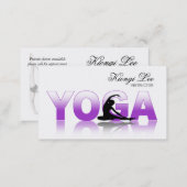 Yoga Reflections, Yoga Instructor, Yoga Class Business Card (Front/Back)