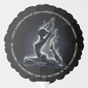 Yoga Reiki Instructor One-Legged King Pigeon Pose Balloon