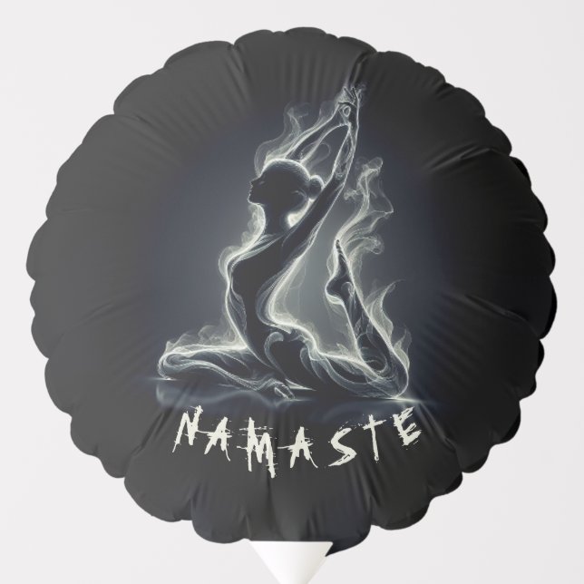 Yoga Reiki Instructor One-Legged King Pigeon Pose Balloon (Front)