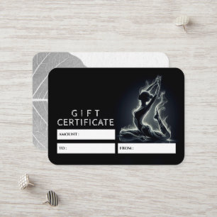 Yoga Reiki Instructor One-Legged King Pigeon Pose Discount Card