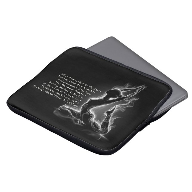 Yoga Reiki Instructor One-Legged King Pigeon Pose Laptop Sleeve (Front Top)