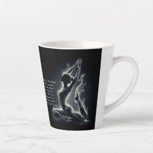 Yoga Reiki Instructor One-Legged King Pigeon Pose Latte Mug