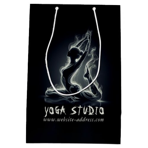 Yoga Reiki Instructor One_Legged King Pigeon Pose Medium Gift Bag