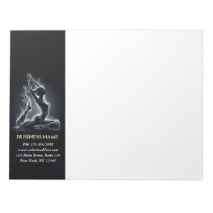 Yoga Reiki Instructor One-Legged King Pigeon Pose Notepad