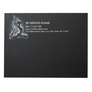 Yoga Reiki Instructor One-Legged King Pigeon Pose Notepad