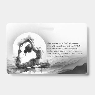 Yoga Reiki One-Legged King Pigeon Pose Watercolor Badge