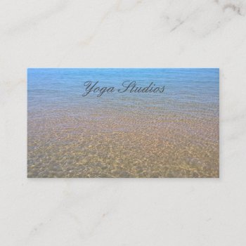 Yoga Reiki Spiritual Healing Water Studio Business Business Card by valeriegayle at Zazzle
