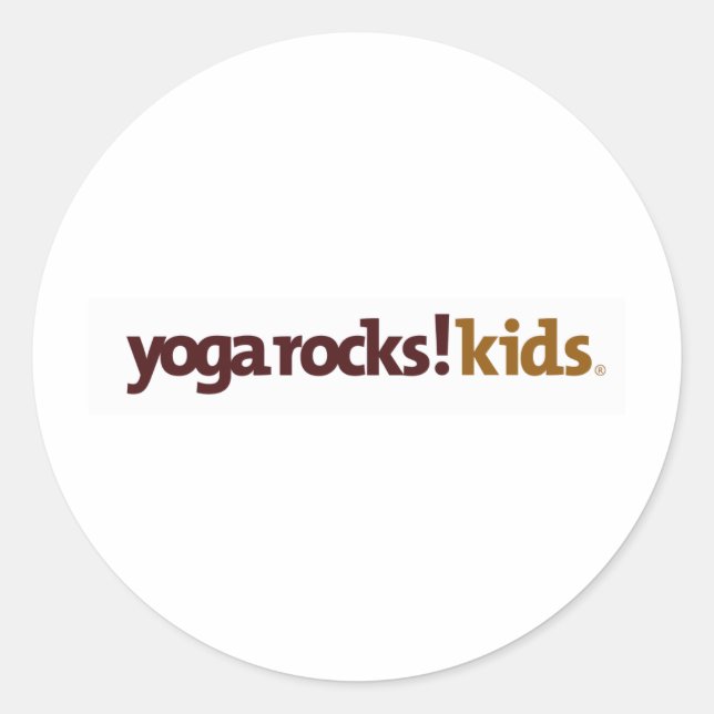 Yoga Rocks! Apparel Classic Round Sticker (Front)