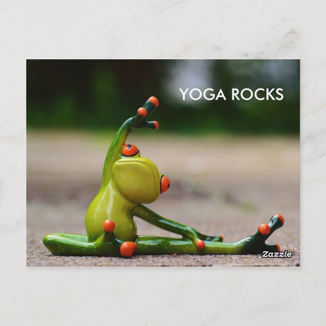 Yoga Rocks Postcard (Back)