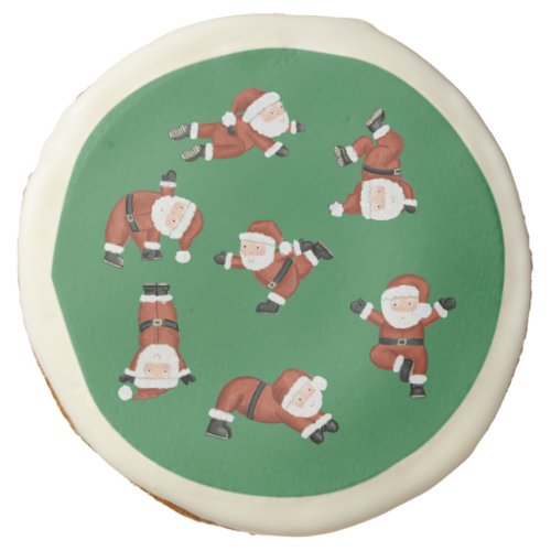 Yoga Santa Christmas Sugar Cookies