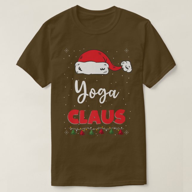 Yoga Santa Claus Christmas Funny Family Matching C T-Shirt (Design Front)