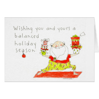 Yoga Santa Holiday Card Yoga Santa Holiday Card
