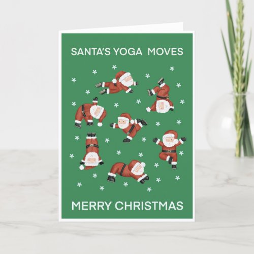 Yoga Santa  Holiday Card