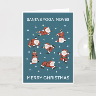 Yoga Santa  Holiday Card