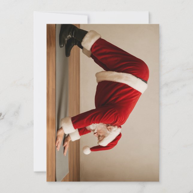 Yoga Santa Holiday Card (Front)