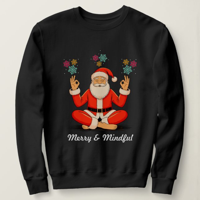 Yoga Santa Sweatshirt (Design Front)