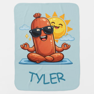 Yoga Sausage Baby Blanket