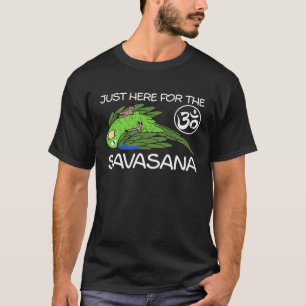 Yoga Savasana Parrot Green Parrotlet T-Shirt