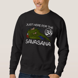 Yoga Savasana Parrot Red crowned Kakariki Sweatshirt