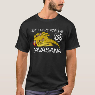 Yoga Savasana Parrot Yellow Lutino Kakariki T-Shirt