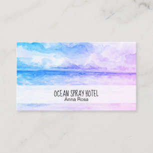 *~* Yoga Sea Ocean Sunset Mindfulness Business Card