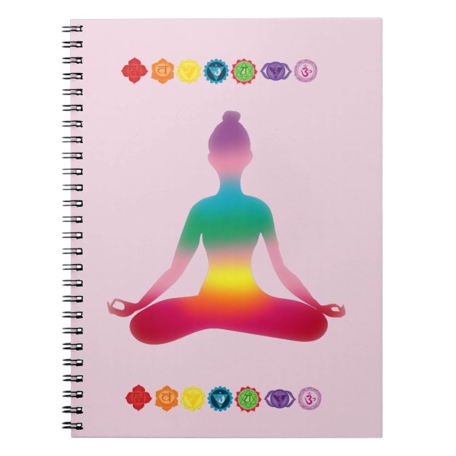 Yoga Seven Chakras Notebook (Front)