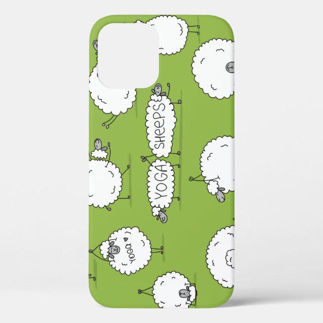 Yoga Sheep: Whimsical Sketch Fun. Case-Mate iPhone Case (Back)