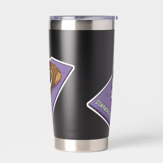 Yoga Sheltie Insulated Tumbler (Left)