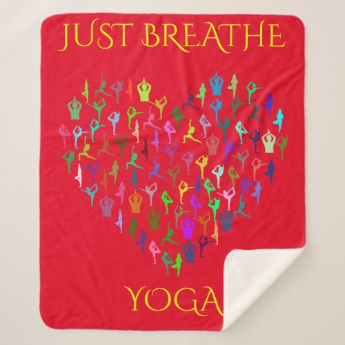 YOGA sherpa blanket with personalized name