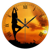 Yoga Silhouette - Custom Clock