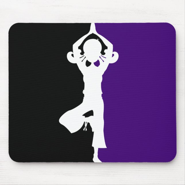 Yoga Silhouette Mousepad (Front)