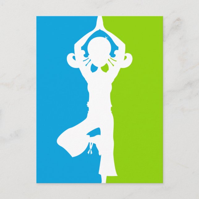 Yoga Silhouette Postcard (Front)