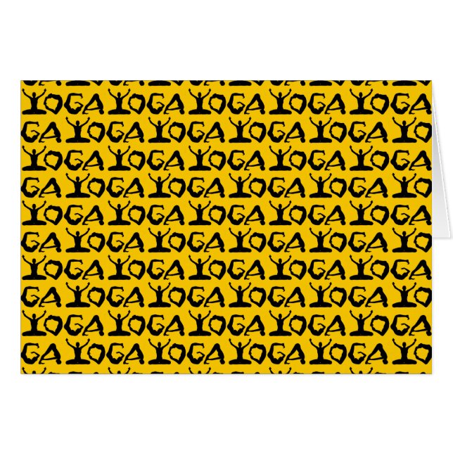 Yoga Silhouettes Cards (Front Horizontal)