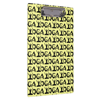 Yoga Silhouettes Clipboard