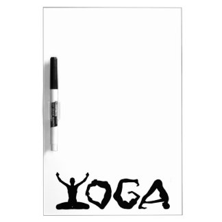 Yoga Silhouettes Dry-Erase Board