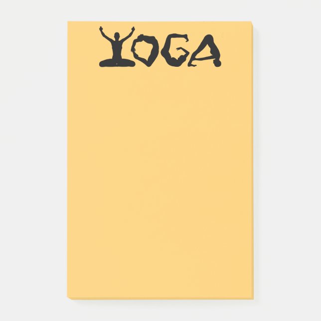 Yoga Silhouettes Post-it Notes (Front)